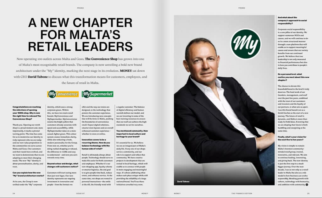 Money magazine Oct 2025 - Interview with David Tabone, MyConvenience and MySupermarket CEO